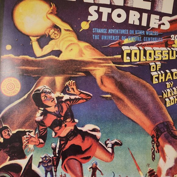 Planet Stories 1942 Winter Issue Colossus Of Chaos Science Fiction Poster - Picture 2 of 4